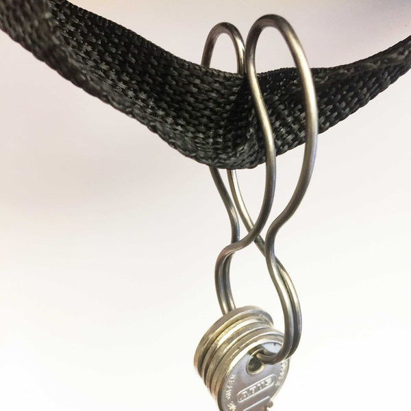 Charles And Marie KEYBUNNY SIMPLY SILVER - Schlüsselring Mit Halteclip | Keybunny