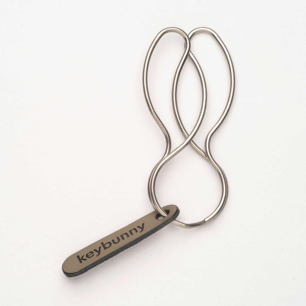 charles and marie KEYBUNNY SIMPLY SILVER - Schlüsselring mit Halteclip | keybunny