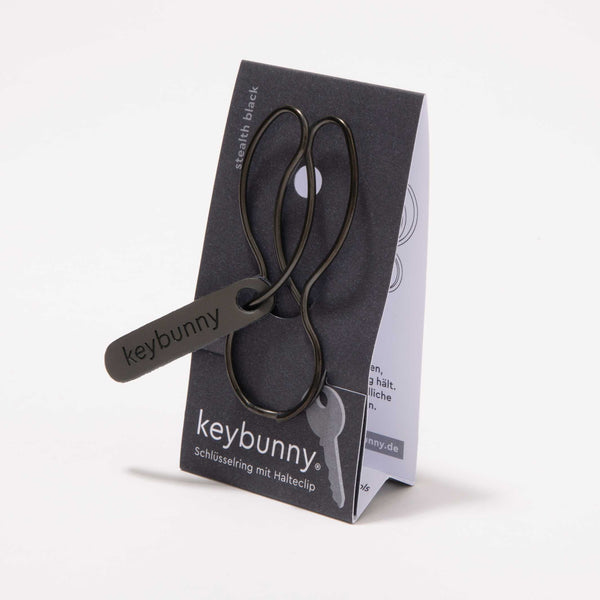 Charles And Marie KEYBUNNY STEALTH BLACK - Schlüsselring Mit Halteclip | Keybunny