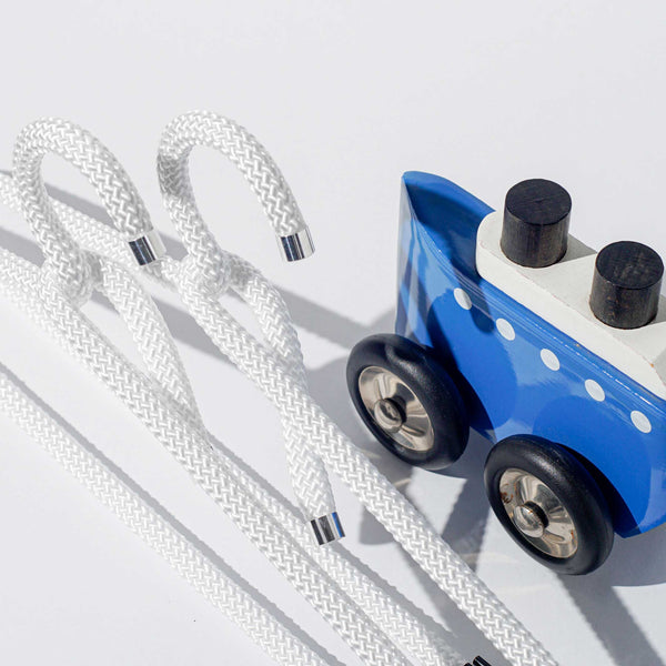 charles and marie KIDS ROPE HANGER | Kinder-Textil-Kleiderbügel aus Seil | 3er Set | Peppermint Products