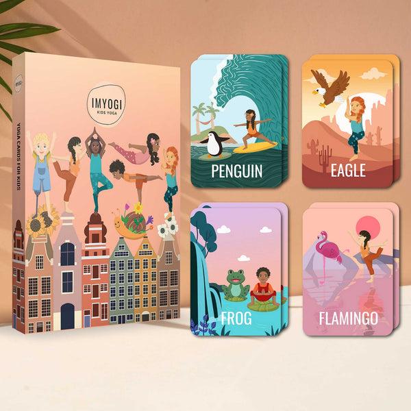 charles and marie KIDS YOGA | KARTENSET | 30 YOGA-ÜBUNGEN für Kinder | IMYOGI