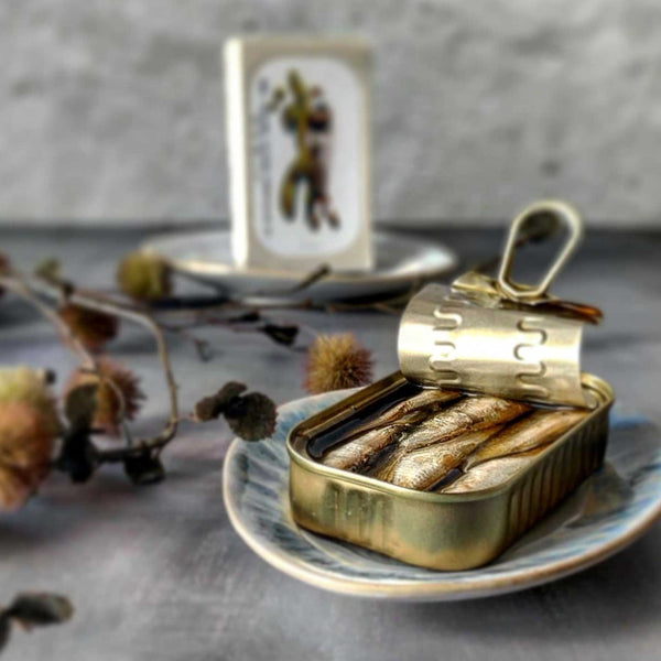 Charles And Marie Kleine SARDINEN In Nativem Olivenöl Extra | Feinkost FISCHKONSERVE | 90gr | José Gourmet