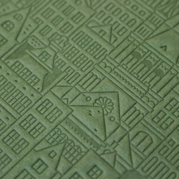 Charles And Marie KÖLN NOTEBOOK | grünes NOTIZBUCH | 18x13 Cm & 128 Seiten | The City Works