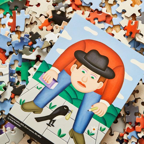 Charles And Marie LA GAZZA LADRA | ANDY PUZZLE | 500 Teile | Andy Rementer | Areaware
