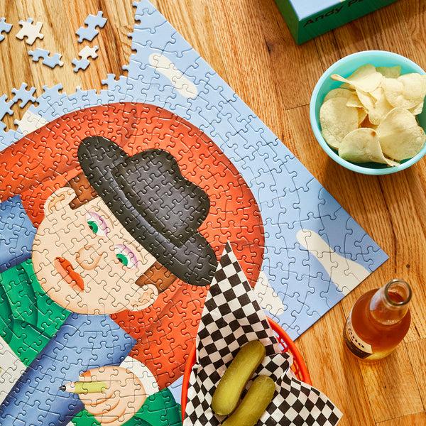 Charles And Marie LA GAZZA LADRA | ANDY PUZZLE | 500 Teile | Andy Rementer | Areaware