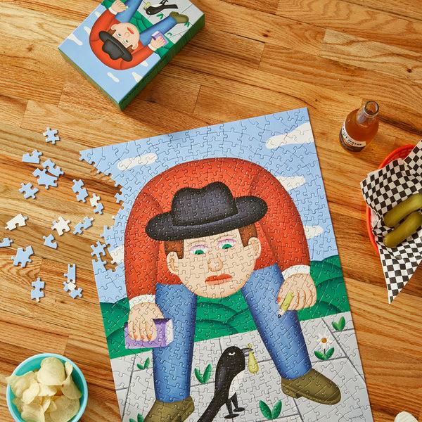 charles and marie LA GAZZA LADRA | ANDY PUZZLE | 500 Teile | Andy Rementer | Areaware