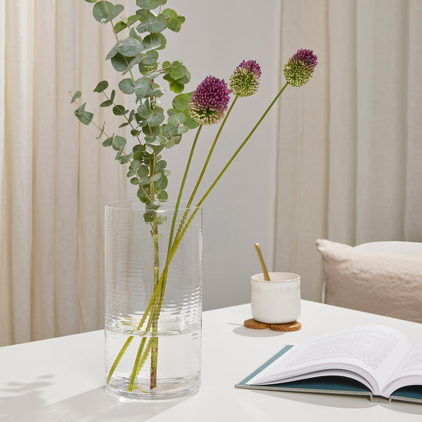 Charles And Marie LAINE CYLINDRICAL | zylinderförmige GLAS-VASE | H=25 Cm | Samuli Helavuo | Spring Copenhagen