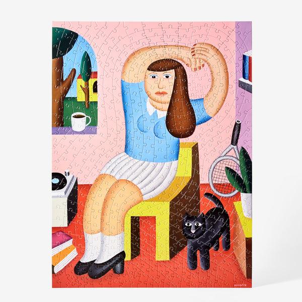 Charles And Marie LESSON BREAK | ANDY PUZZLE | 500 Teile | Andy Rementer | Areaware