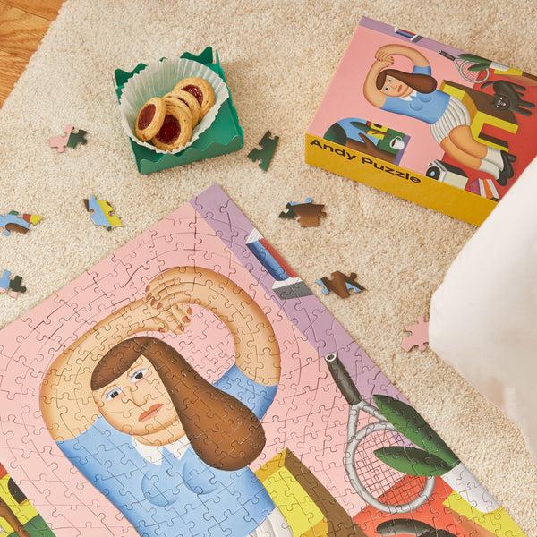 Charles And Marie LESSON BREAK | ANDY PUZZLE | 500 Teile | Andy Rementer | Areaware