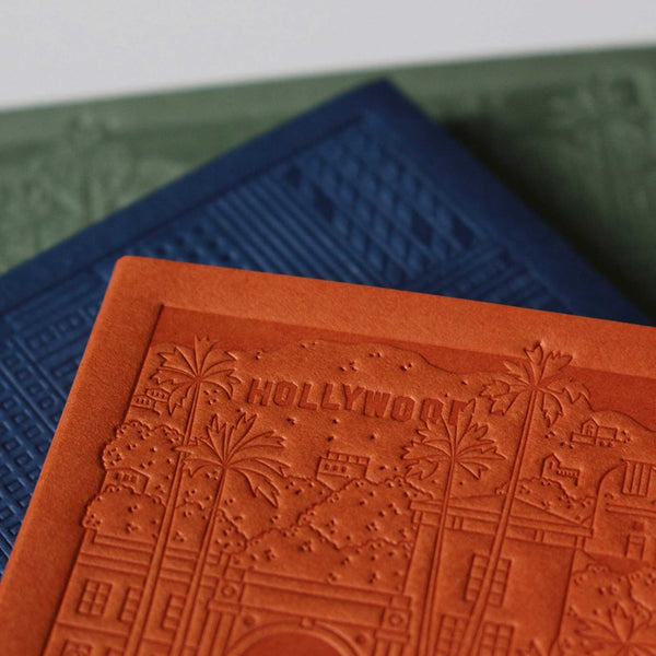 Charles And Marie LOS ANGELES NOTEBOOK | rostfarbenes NOTIZBUCH | 18x13 Cm & 128 Seiten | The City Works