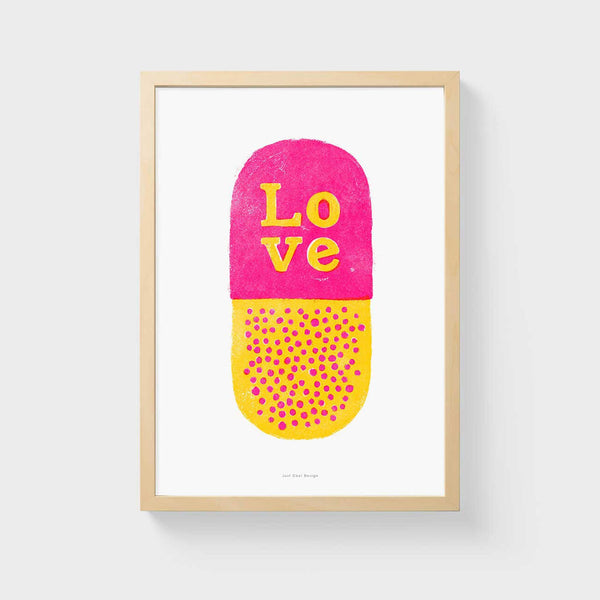 charles and marie LOVE PILL | Grafik POSTER | A3 Format | Just Another Cool Design