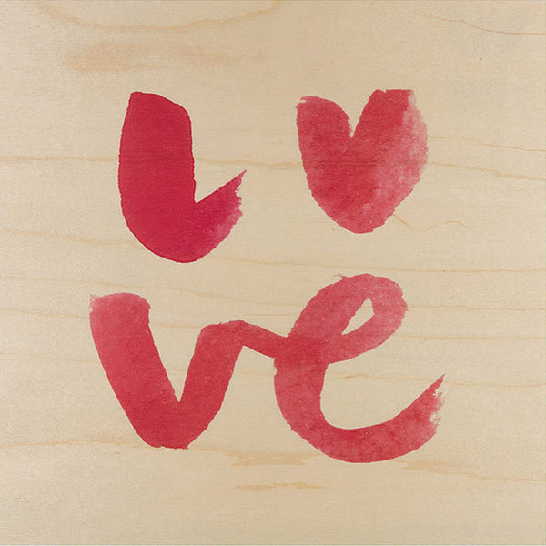 charles and marie LOVE | POSTER aus Holz | 30x30 cm | Woodhi