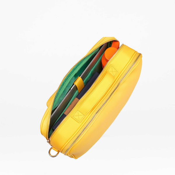 Charles And Marie LUCA - Gelbe Laptop Tasche - Bis 16 Zoll | Fenella Smith