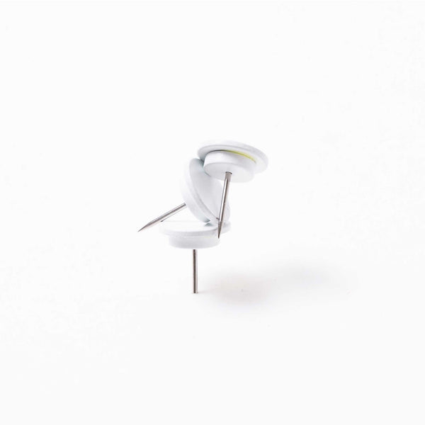 charles and marie MAGNET TACK Weiss | 3er Set magnetische PIN-REISSZWECKEN | Kosho Tsuboi | 100percent