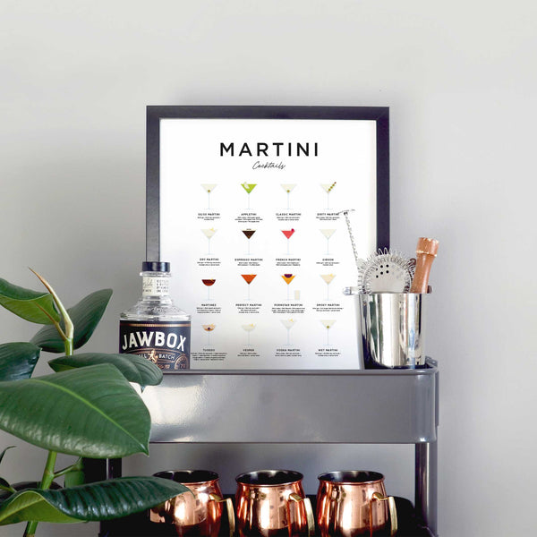 Charles And Marie MARTINI COCKTAILS - Poster 40x50 Cm | Everlong Print