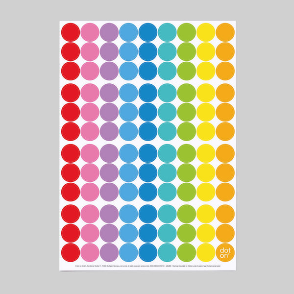 Charles And Marie MAXI RAINBOW - Monatsplaner - Mit Klebepunkten | Dot On