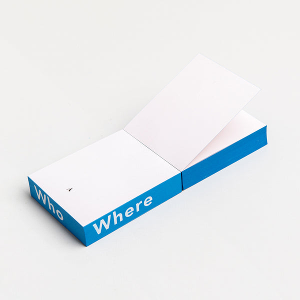Charles And Marie MEMO Block - Who What Where NOTIZBLOCK | Somewhere