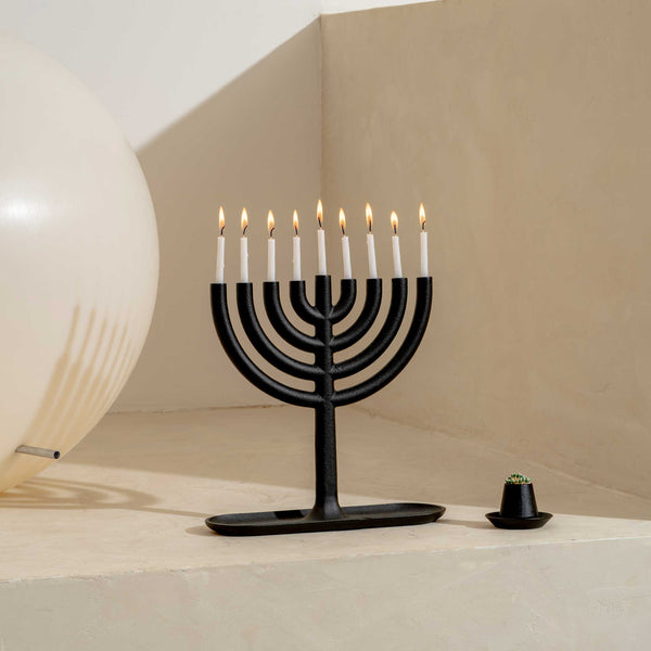 charles and marie MENORAH | 9-arm CANDLEHOLDER | Josh Owen | Areaware