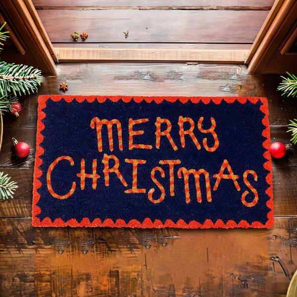 charles and marie MERRY CHRISTMAS - Weihnachts-Fussmatte - 70x40 cm | Fisura