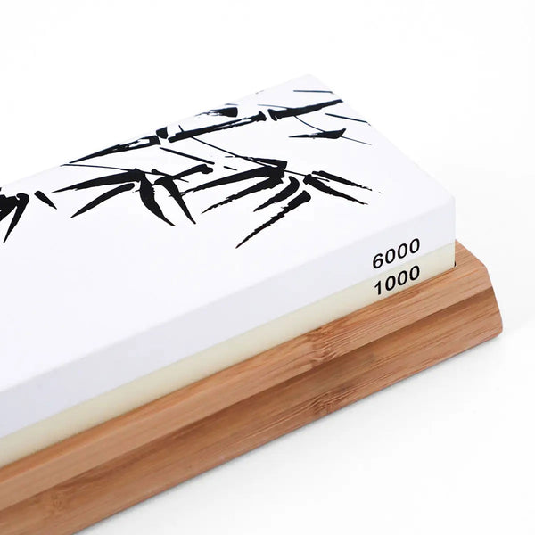 Charles And Marie MESSERSCHÄRFER-SET | Zweiseitiger SCHLEIFSTEIN 1000/6000 Korn | Kotai