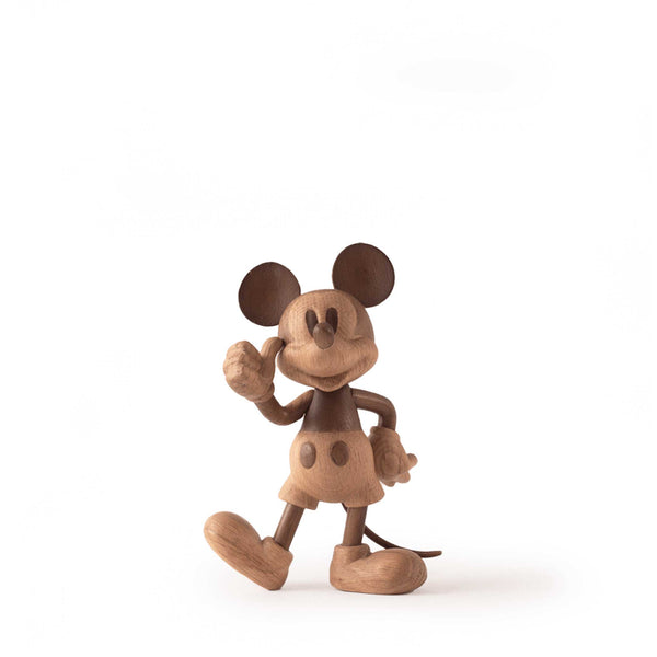 charles and marie MICKEY MOUSE Small - BOYHOOD X DISNEY - Kleine Mickey Holzfigur - Eiche 15 5 cm hoch | Jakob Burgsø | boyhood