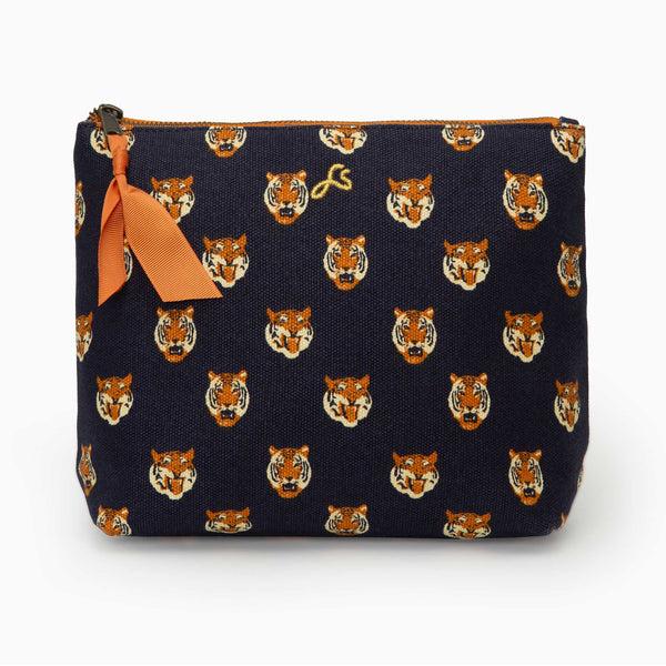charles and marie MILA TIGER FACE - Reise-Kultur-Tasche mit Tigerköpfen | farans