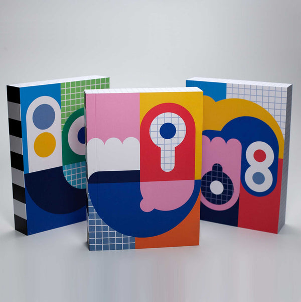 Charles And Marie MINI BLOCK THREE | Liniertes Mini NOTIZBUCH | A6 & 336 Seiten | Nolki