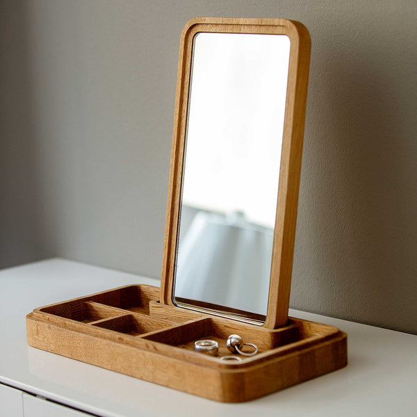 Charles And Marie MIRROR BOX | SCHMUCK- & AUFBEWAHRUNGSKASTEN Mit SPIEGEL Aus Holz | Grounded Craftwork | Spring Copenhagen