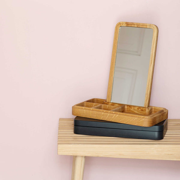 Charles And Marie MIRROR BOX | SCHMUCK- & AUFBEWAHRUNGSKASTEN Mit SPIEGEL Aus Holz | Grounded Craftwork | Spring Copenhagen