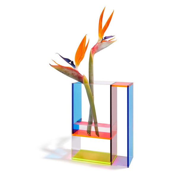 Charles And Marie MONDRI VASE Neon | VASE | Frank Kerdil | 24x19x8 5 Cm | MoMA