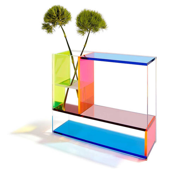 Charles And Marie MONDRI VASE Neon | VASE | Frank Kerdil | 24x19x8 5 Cm | MoMA