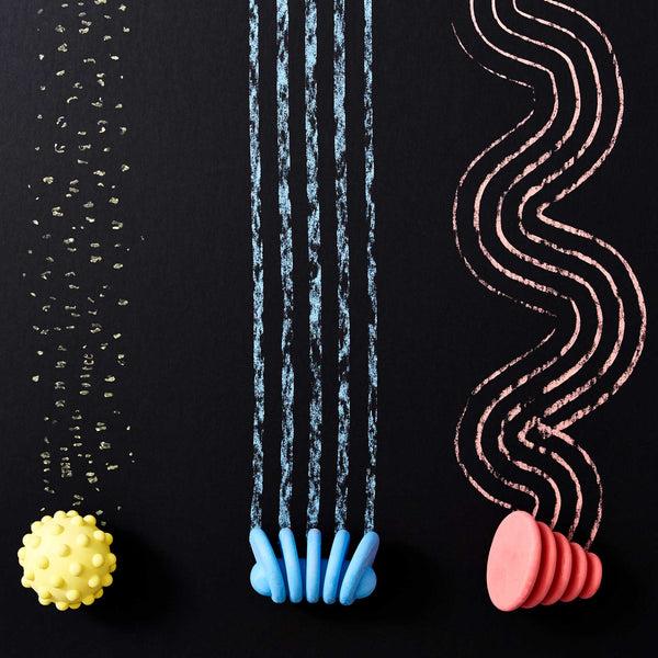 Charles And Marie MOON CHALK | 3er Color Set | KREIDE ZEICHEN TOOL | Nikolas Bentel | Areaware