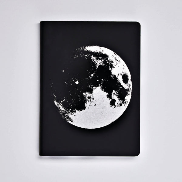 Charles And Marie MOON | GRAPHIC L Serie | Schwarzes NOTIZBUCH | Nuuna