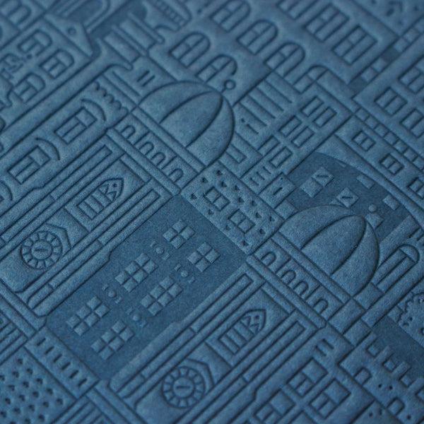 Charles And Marie MÜNCHEN NOTEBOOK | blaues NOTIZBUCH | 18x13 Cm & 128 Seiten | The City Works