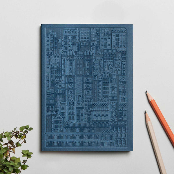 charles and marie MÜNCHEN NOTEBOOK | blaues NOTIZBUCH | 18x13 cm & 128 Seiten | the city works