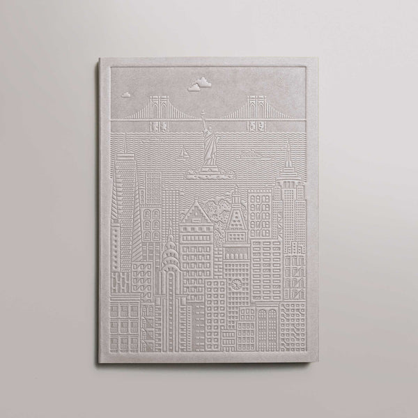 charles and marie NEW YORK NOTEBOOK | graues NOTIZBUCH | 18x13 cm & 128 Seiten | the city works