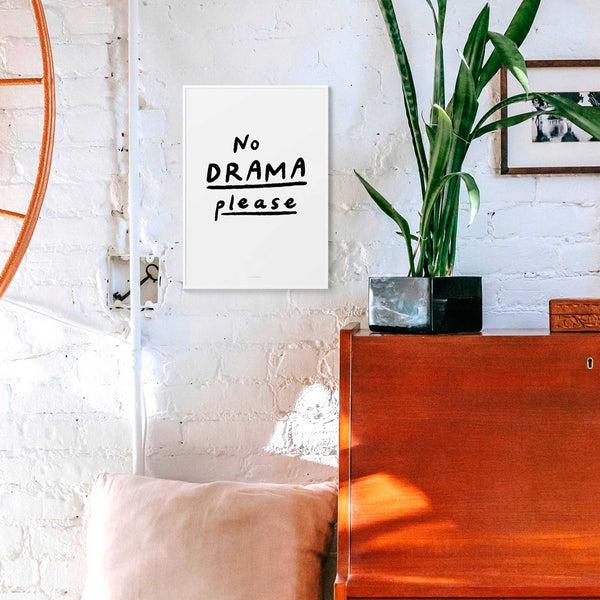 Charles And Marie NO DRAMA PLEASE | Zitate POSTER | A4 Format | Just Another Cool Design