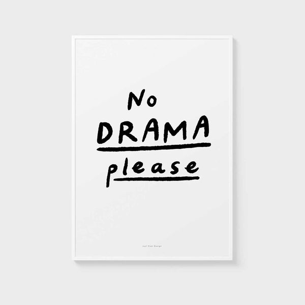 charles and marie NO DRAMA PLEASE | Zitate POSTER | A4 Format | Just Another Cool Design