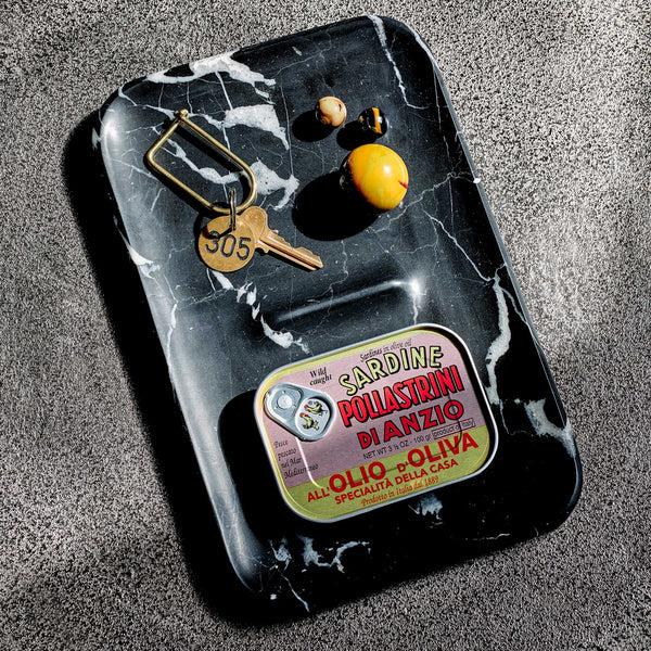 charles and marie NOCTURN CATCH MARBLE | ABLAGE | SCHALE aus schwarzem Marquina Marmor | Craighill