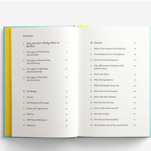 Charles And Marie ON BEING NICE | BUCH | English Edition | The School Of Life