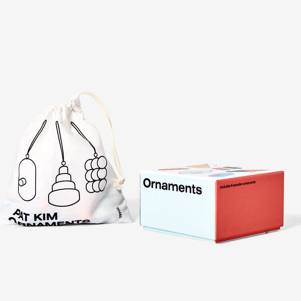 Charles And Marie ORNAMENTS | WEIHNACHTSBAUM-SCHMUCK | 6er Set Vers. Farben & Formen | Pat Kim | Areaware