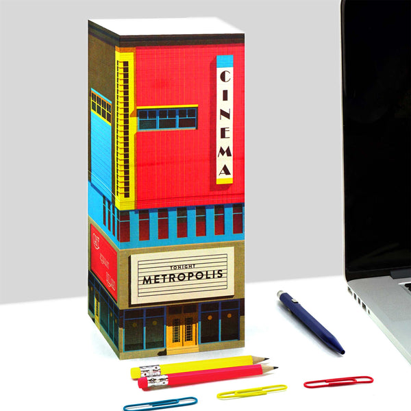 charles and marie PAPERSCRAPER® CINEMA - 1.900 Seiten Notizblock | seltmann+söhne