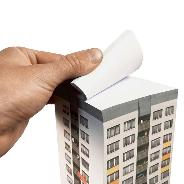 Charles And Marie PAPERSCRAPER® | Plattenbau | 2.500 Seiten NOTIZBLOCK | Seltmann+söhne