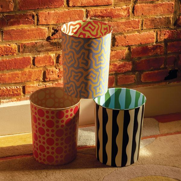 Charles And Marie PATTERN BIN RING | PAPIERKORB Mit Kreisen | Dusen Dusen | Areaware