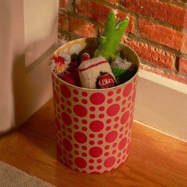 charles and marie PATTERN BIN RING | PAPIERKORB mit Kreisen | Dusen Dusen | Areaware