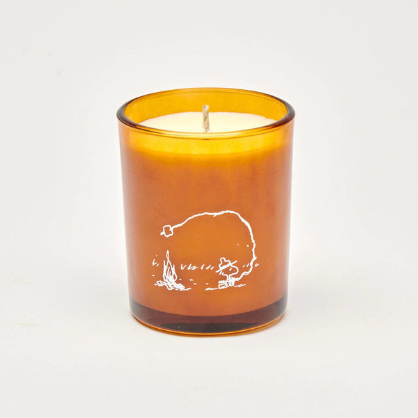 Charles And Marie PEANUTS - CAMPFIRE CANDLE | Vegane Pflanzliche WACHS-KERZE | Zedernholz & Glut | Magpie