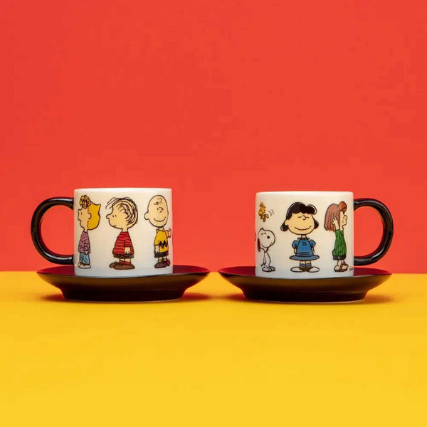 charles and marie PEANUTS - HAPPINESS is being one of the GANG | ESPRESSO-TASSEN | 2er Set | Magpie