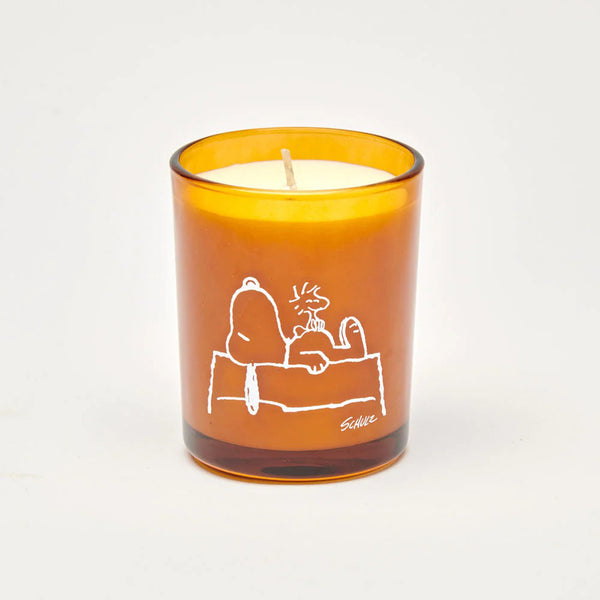 Charles And Marie PEANUTS - HOME CANDLE | Vegane Pflanzliche WACHS-KERZE | Bernstein & Zedernholz | Magpie