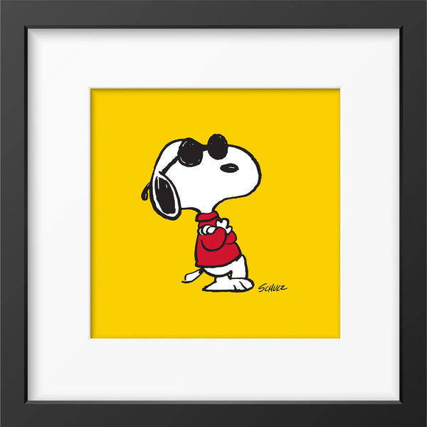 charles and marie PEANUTS JOE COOL | gerahmter DRUCK | 33x33 cm | Magpie
