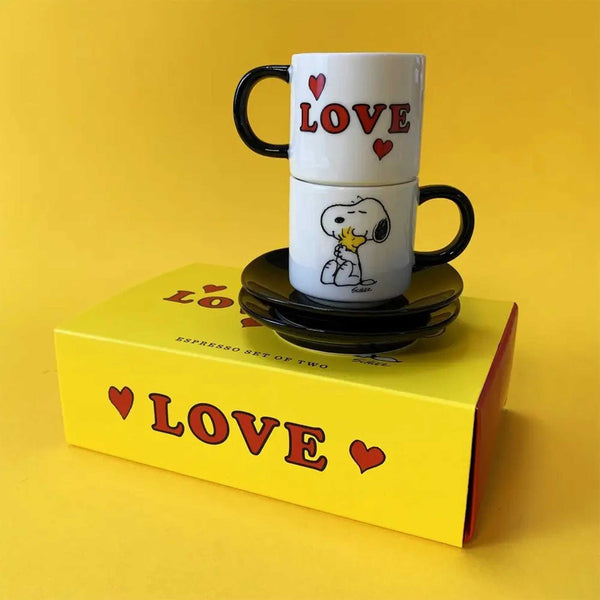 Charles And Marie PEANUTS - LOVE | ESPRESSO-TASSEN | 2er Set | Magpie